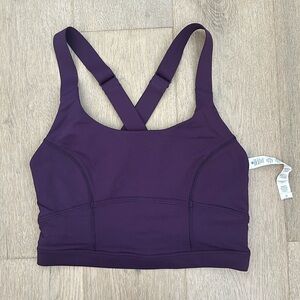 Pure practice bra deep zinfandel size 4 lululemon euc